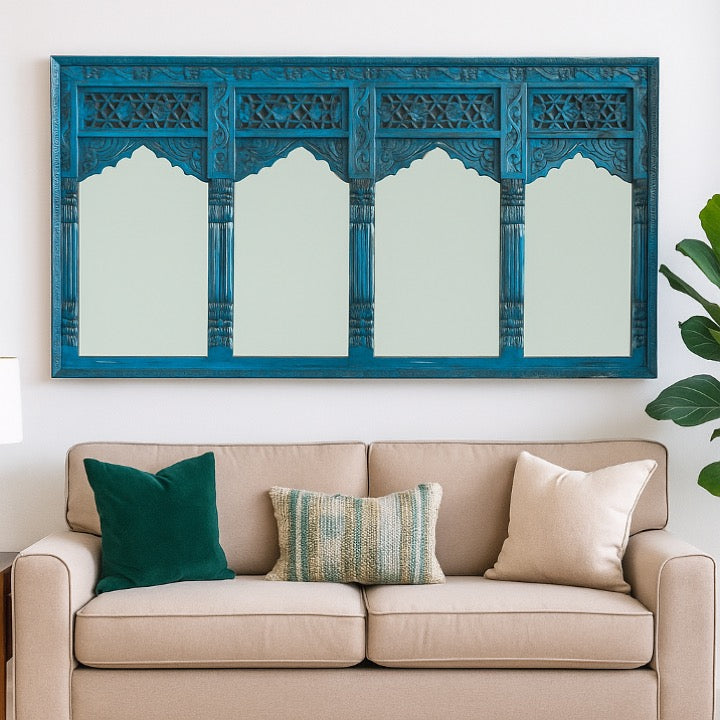 Patrick Hand Carved Wooden Mirror