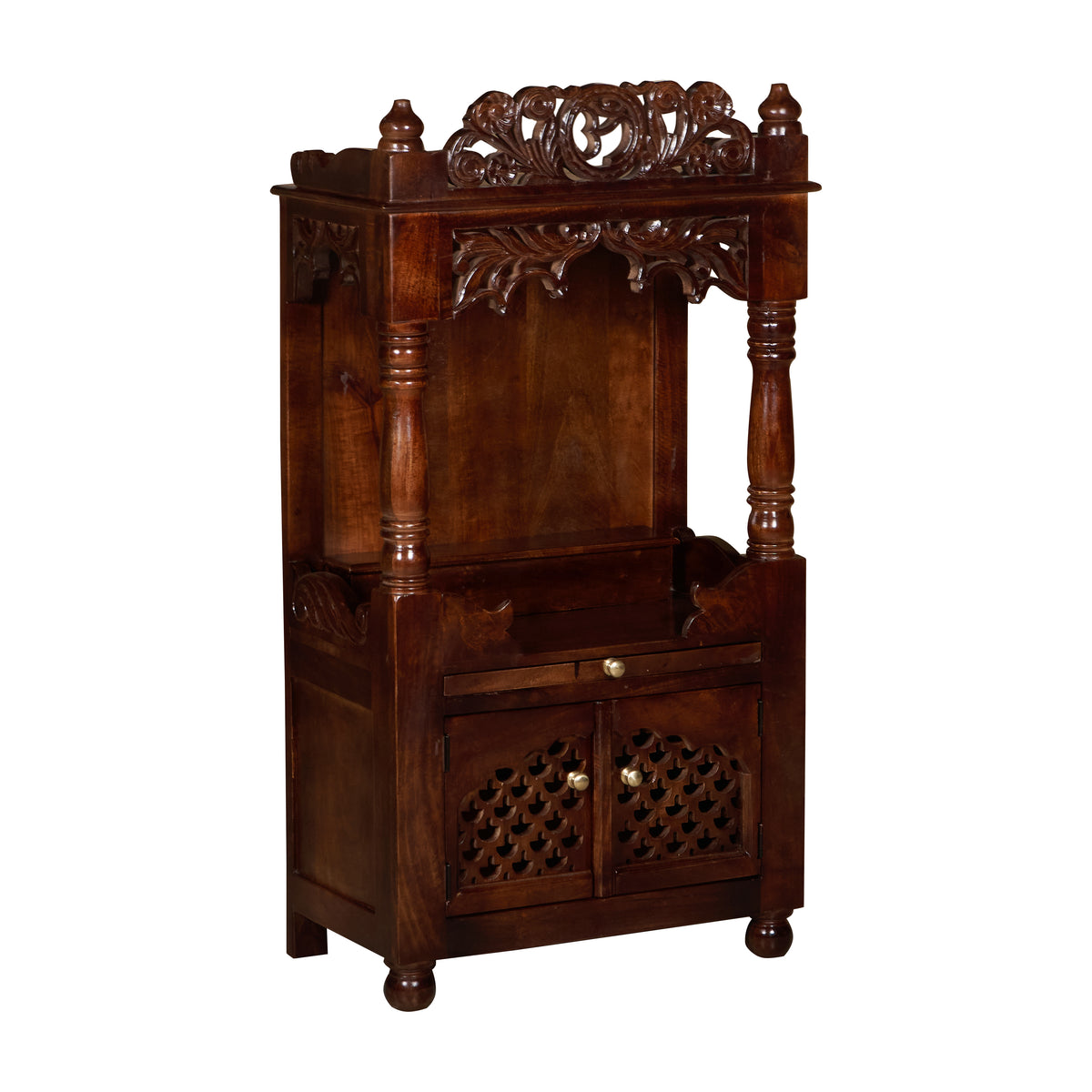 Nandini Hand Carved Wooden Mandir