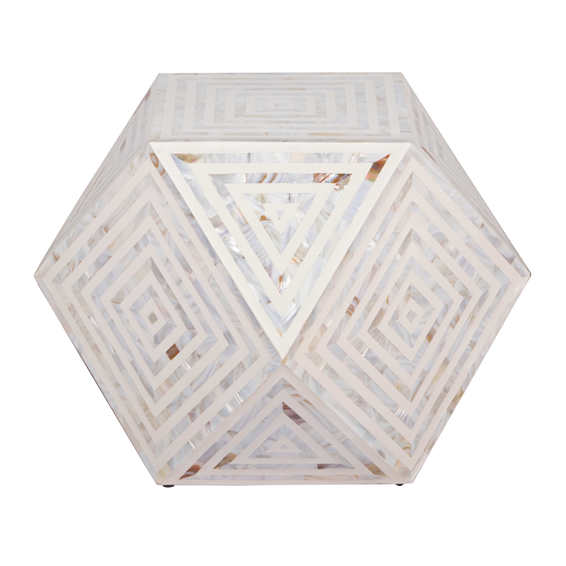 John Mother of Pearl Inlay Stool