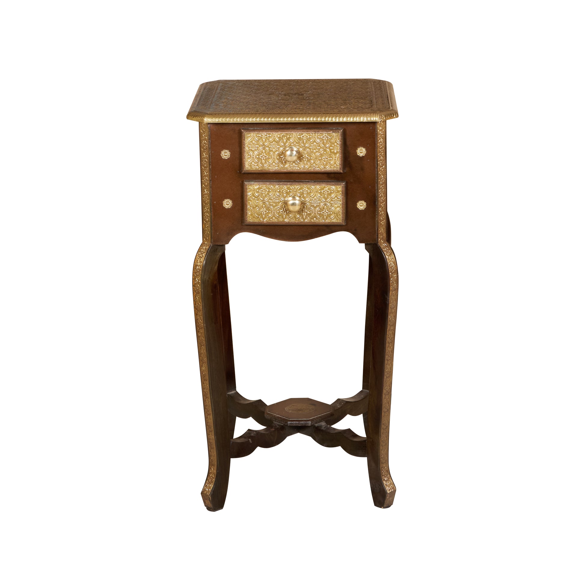 Dino Brass Fitted Side table