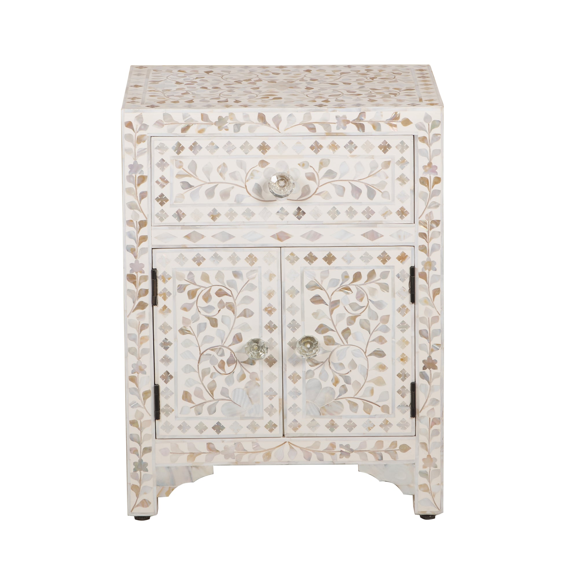 Fiona Mother of pearl Inlay Bedside