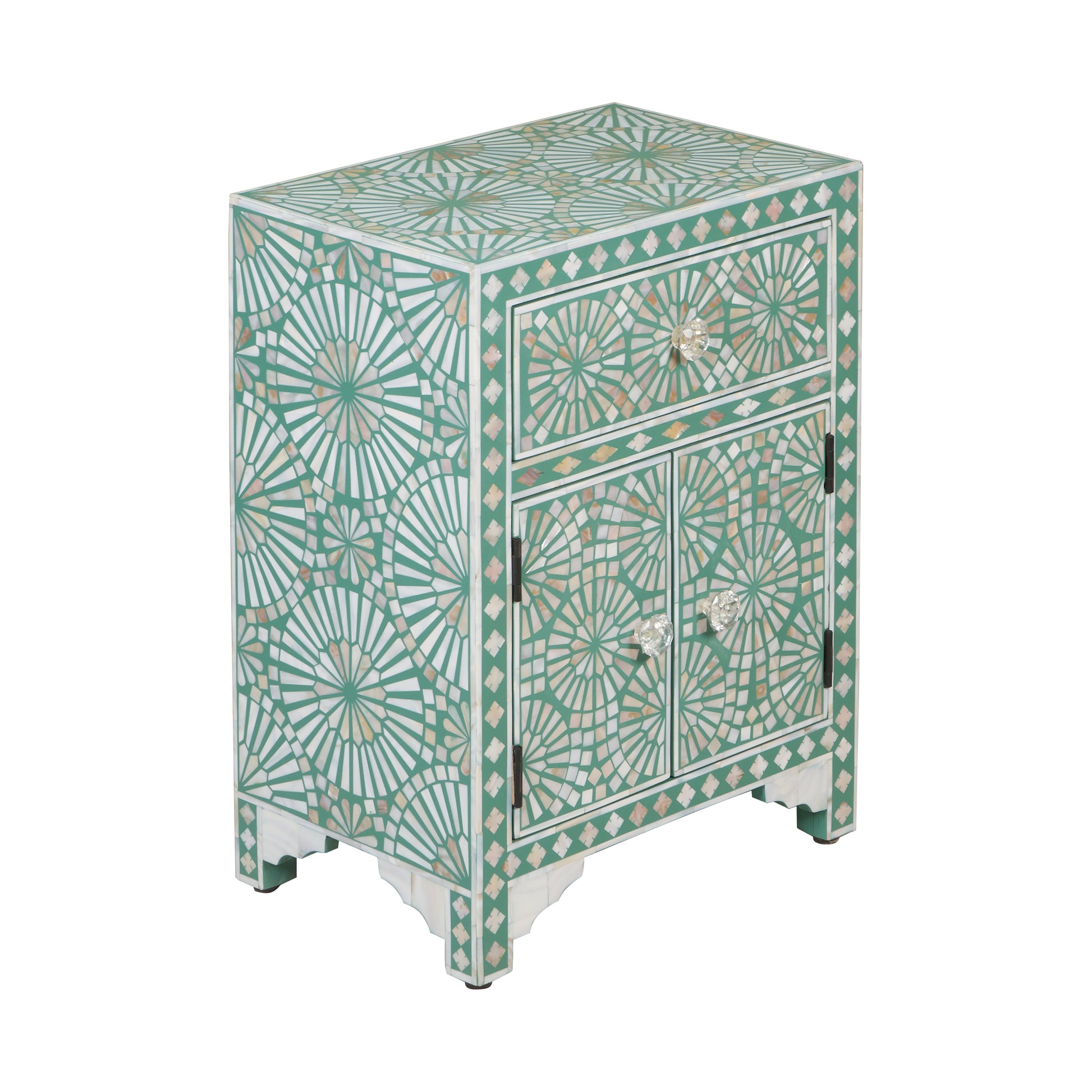 Zumba Mother of pearl Inlay Bedside