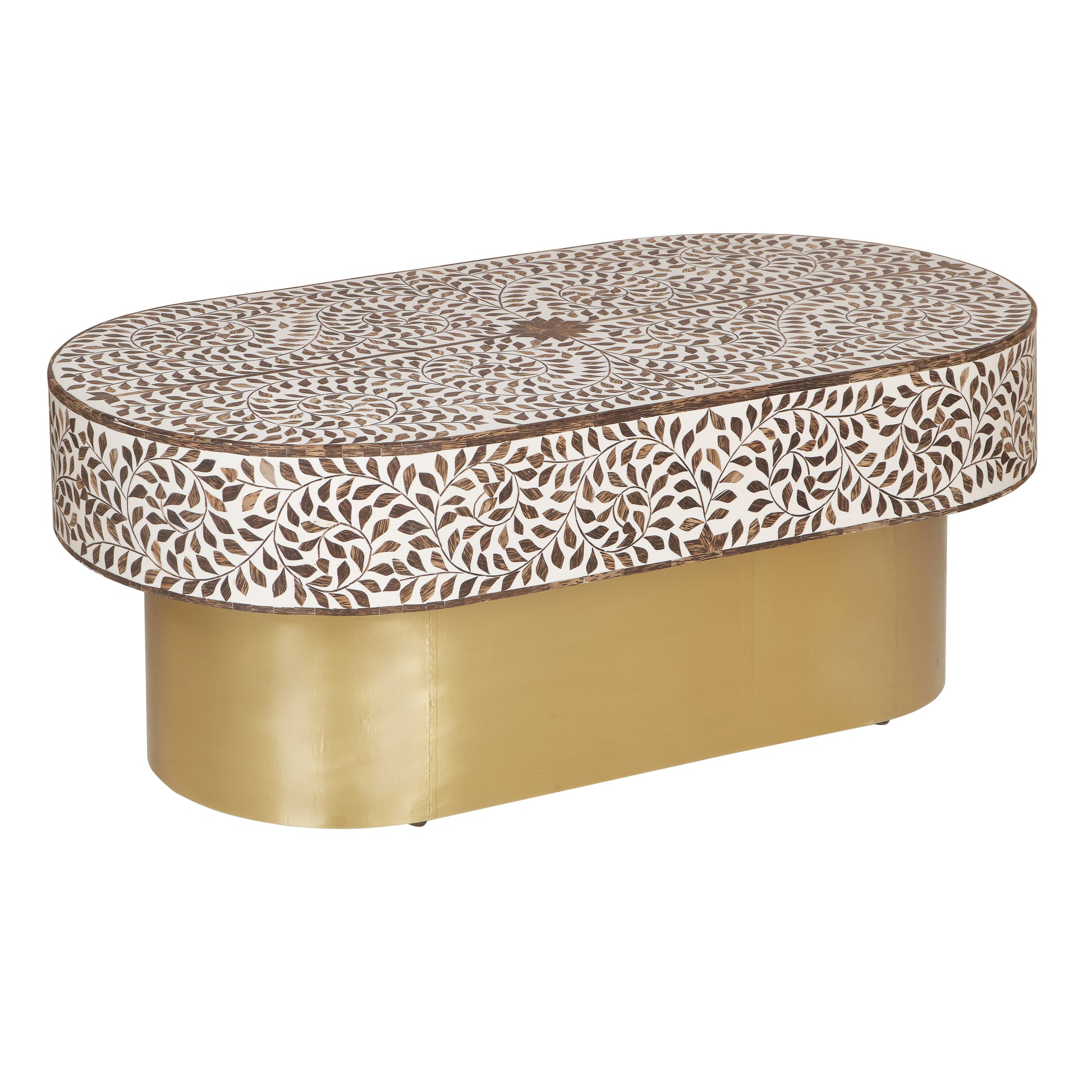 Furla Wood Inlay Coffee Table
