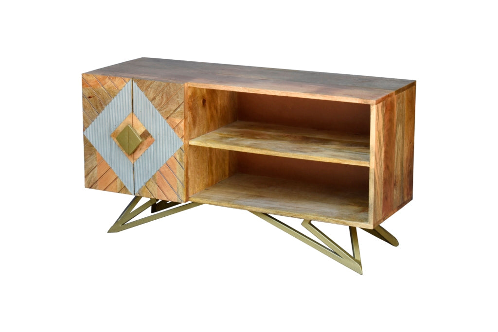 Wendy Hand Carved Wooden TV Console