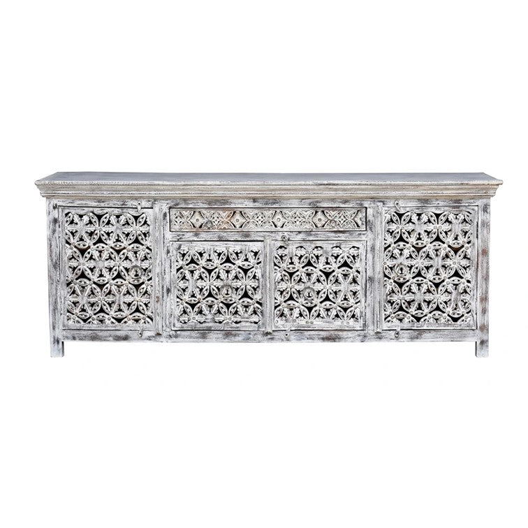 Eva Hand Carved Wooden TV Cabinet