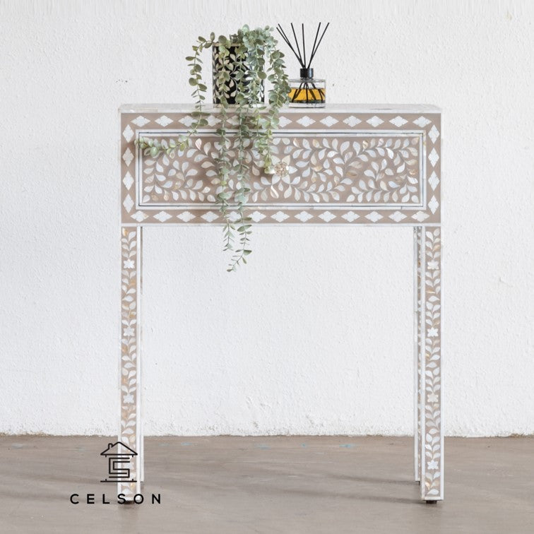Elle Mother of Pearl Inlay Console Table