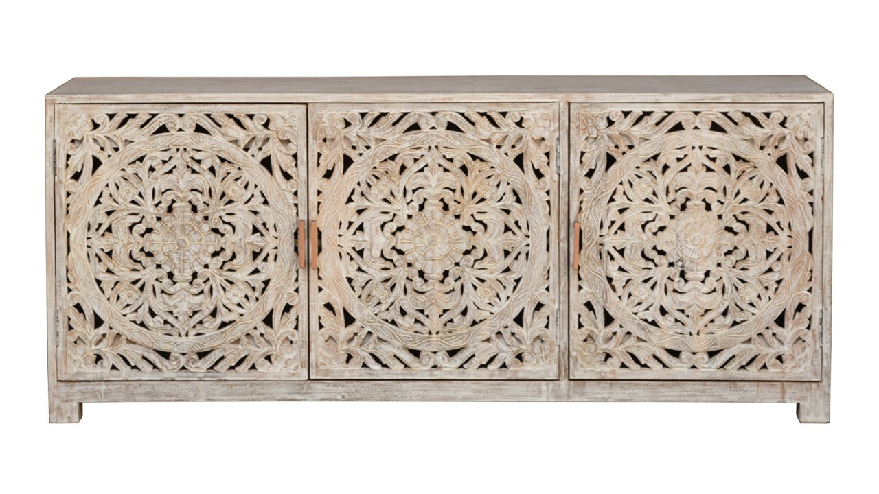 David Wooden Carved TV Cabinet