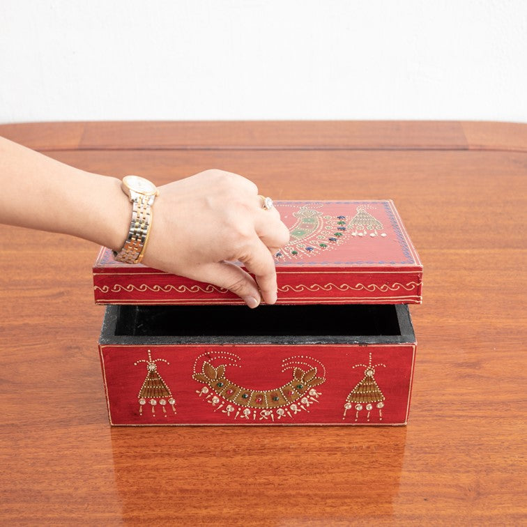 Nisha Hand Painted Wooden Box