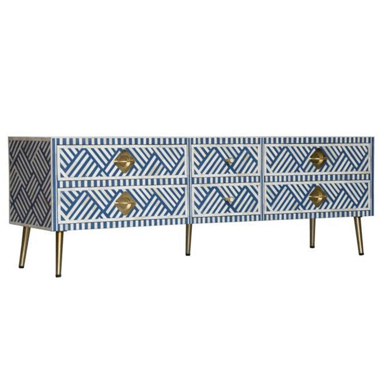 Bedella Bone Inlay TV Cabinet