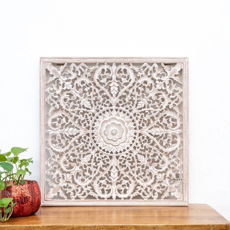 Fink Carved Wall Panel Distressed