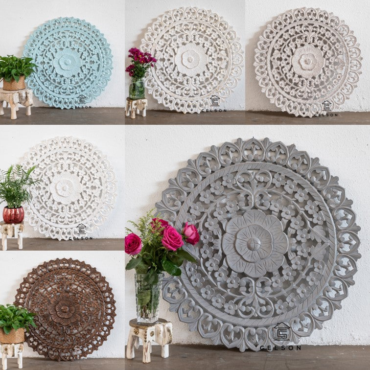 Niama Carved Wall Panel 90cm