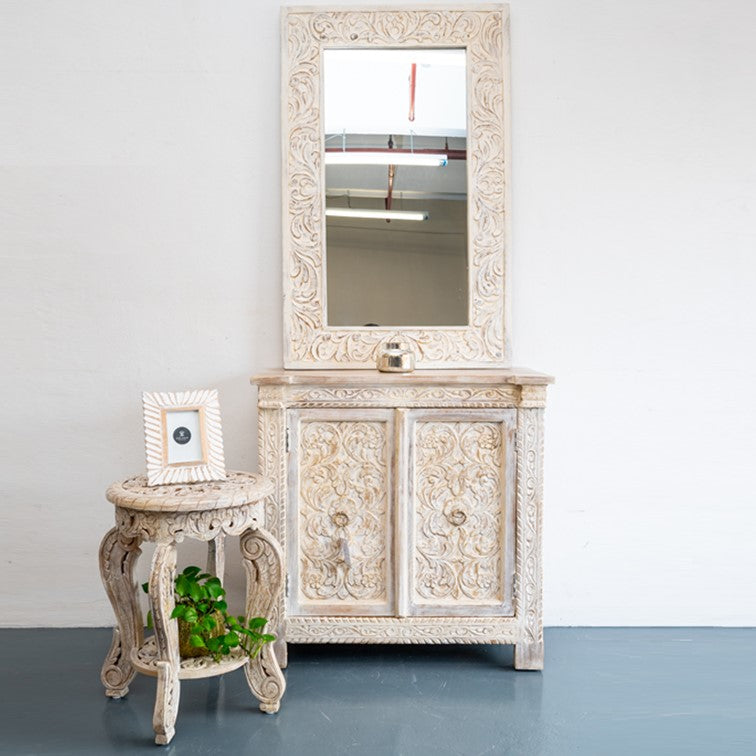 Ciri Carved Wooden Chest