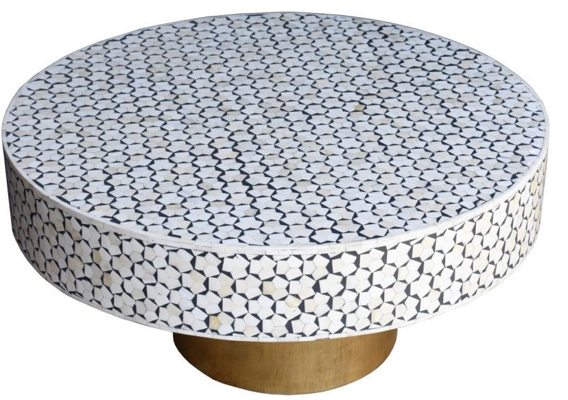 Chrissy Bone Inlay Coffee Table