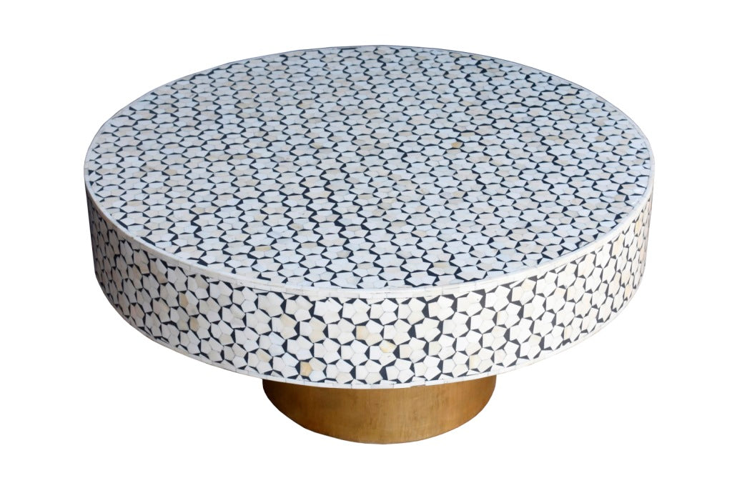 Chrissy Bone Inlay Coffee Table