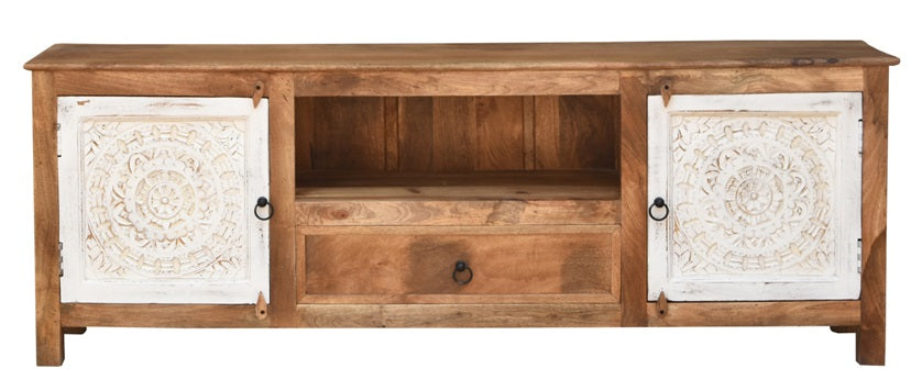 William Hand Carved TV Cabinet
