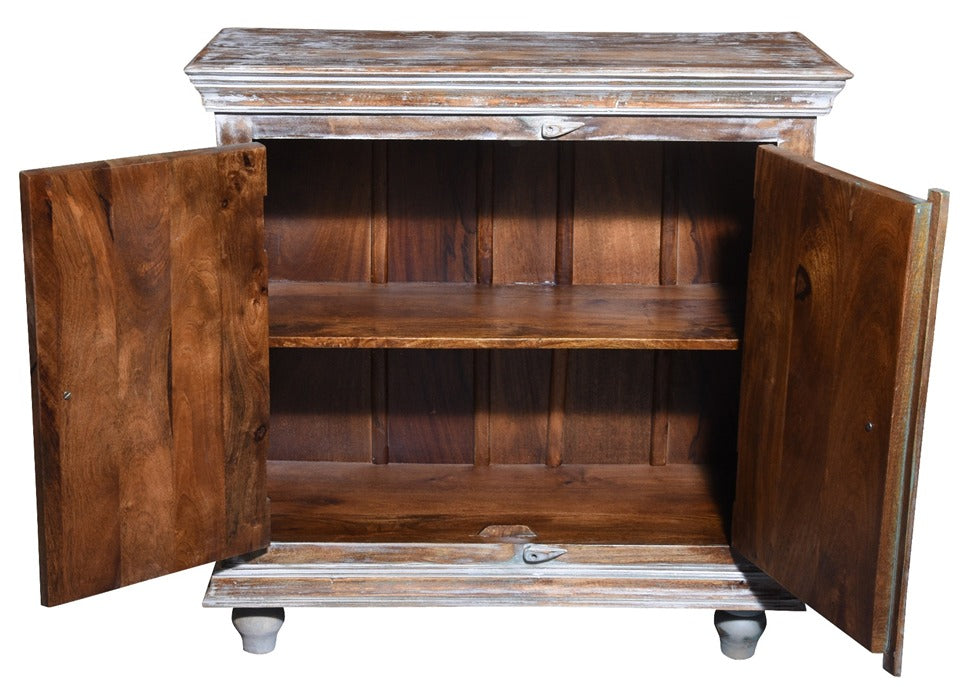 Village Wooden Carved Cabinet