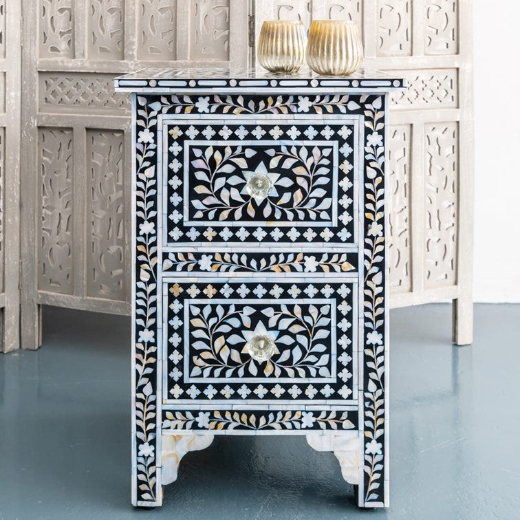 Josh Mother of Pearl Inlay Bedside