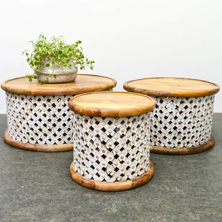 Claire Carved Coffee Table