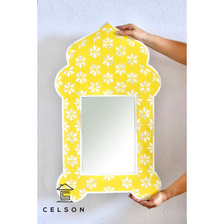 Hailey Bone Inlay Mirror