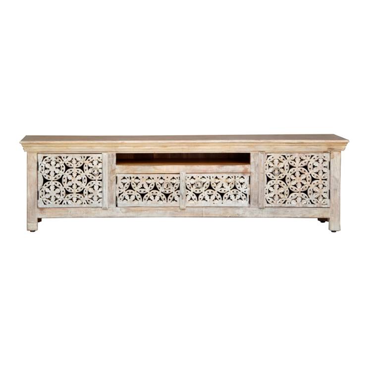 Jessica Hand Carved TV Cabinet