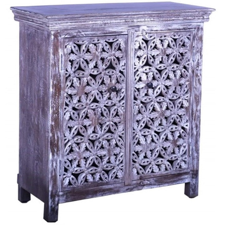 Jorg Carved Wooden Chest