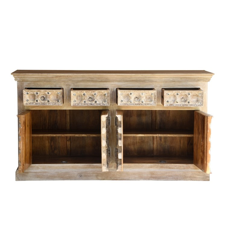 Zee Hand Carved Wooden Buffet