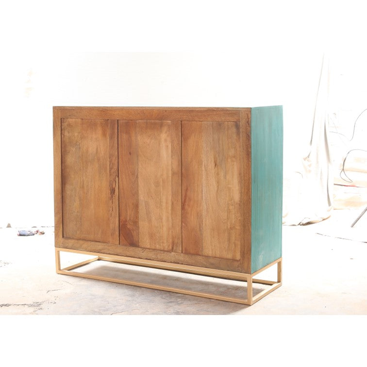 Jade Carved Wooden Cabinet