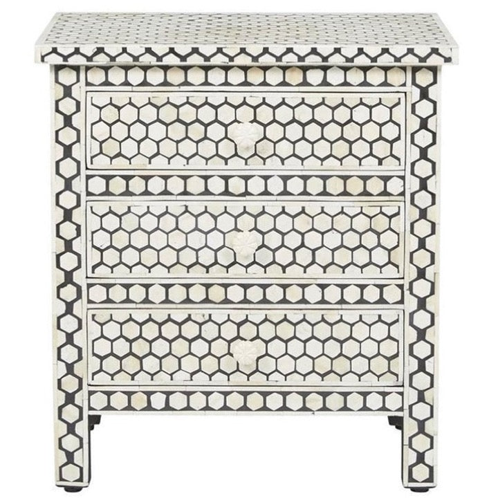 Mira Bone Inlay Bedside
