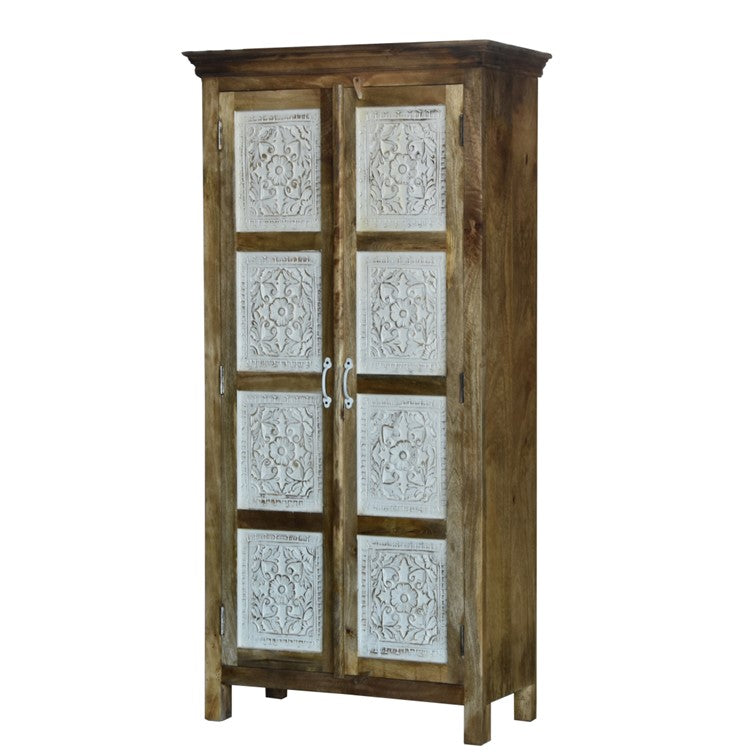 Keira Hand Carved Almirah