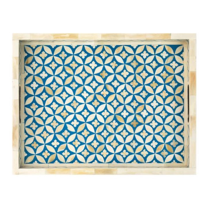 Louis Bone Inlay floral Pattern Tray