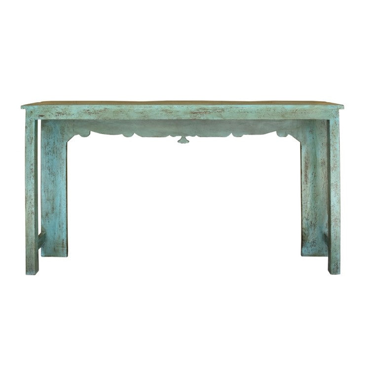 Biona Hand Carved Wooden Console Table