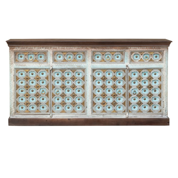 Wiki Hand Carved Wooden Sideboard