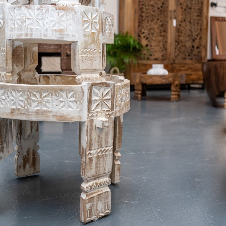 Sally Carved Chakki Table