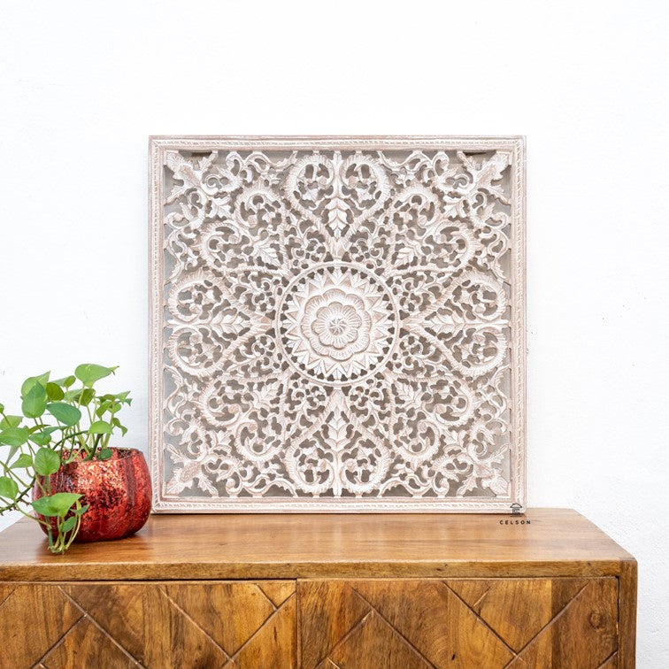 Fink Carved Wall Panel Distressed