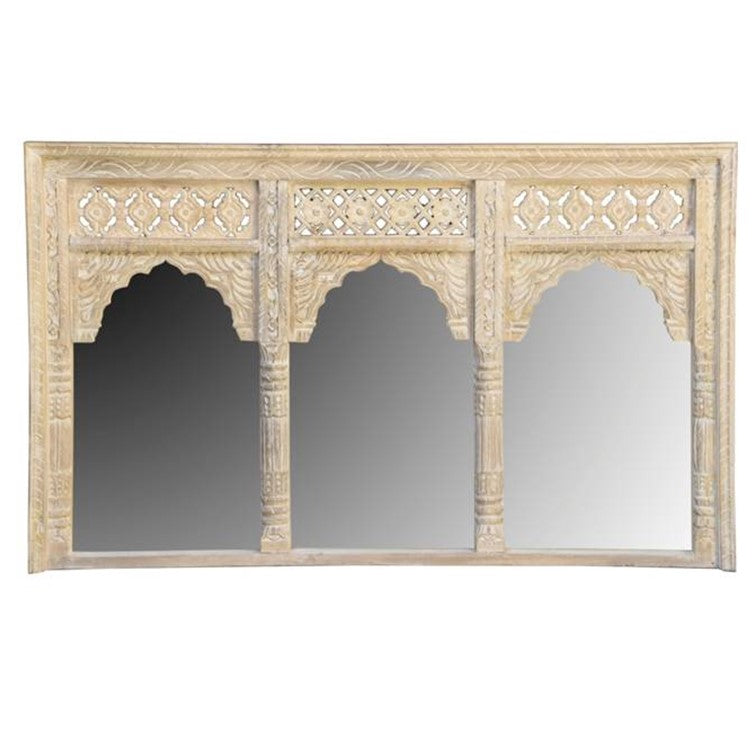 Alves Carved Wooden Mirror