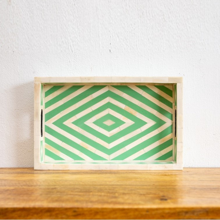 Poorva Bone Inlay Tray