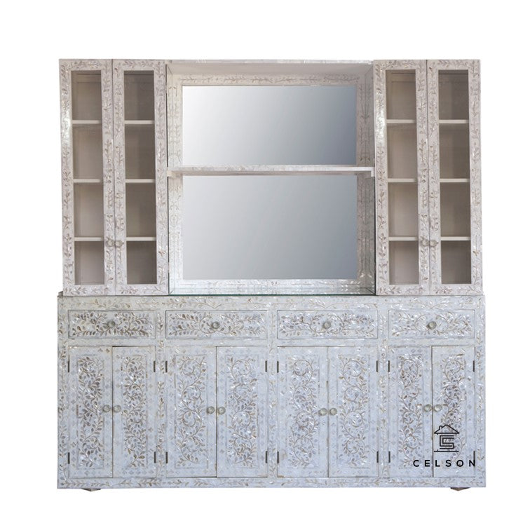 Shanna Mother Of Pearl Inlay Bar Cabinet