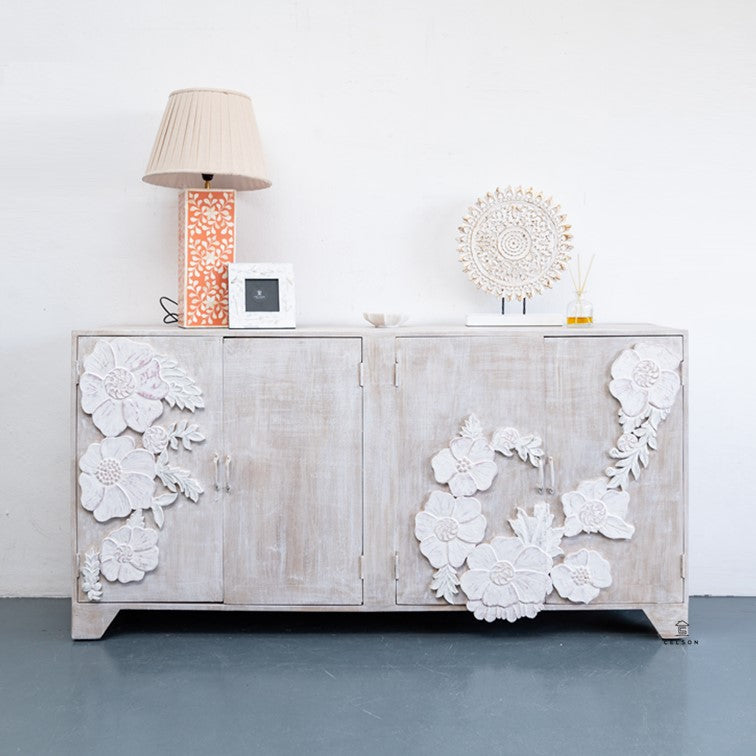 Fionna Hand Carved Side Board