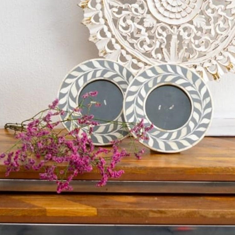 Tyson Mother of Pearl / Bone Inlay Photo Frame