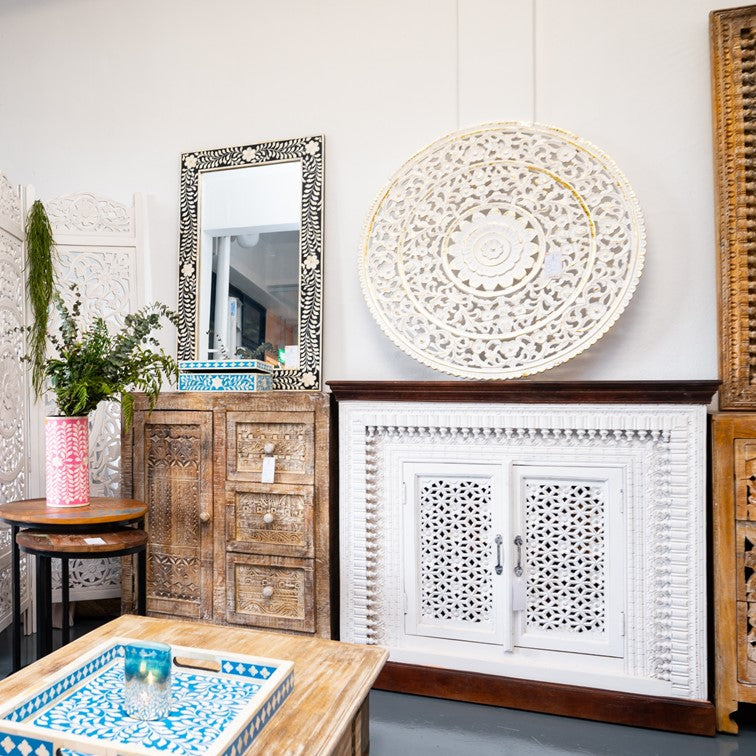 Luka Wooden Carved Chest