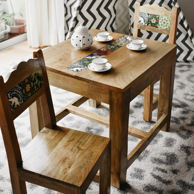 Chalotra Wooden Chairs and Table