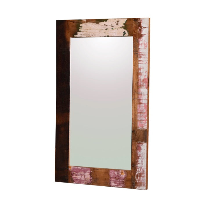 Tudum Hand Carved Wooden Mirror