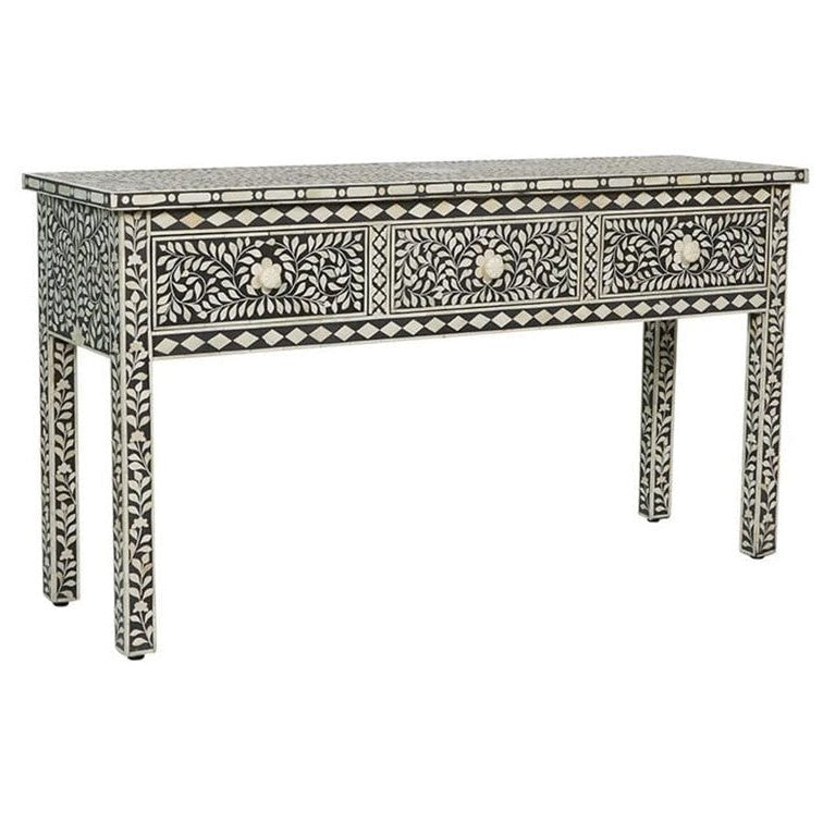 Dakota Bone Inlay Console Table