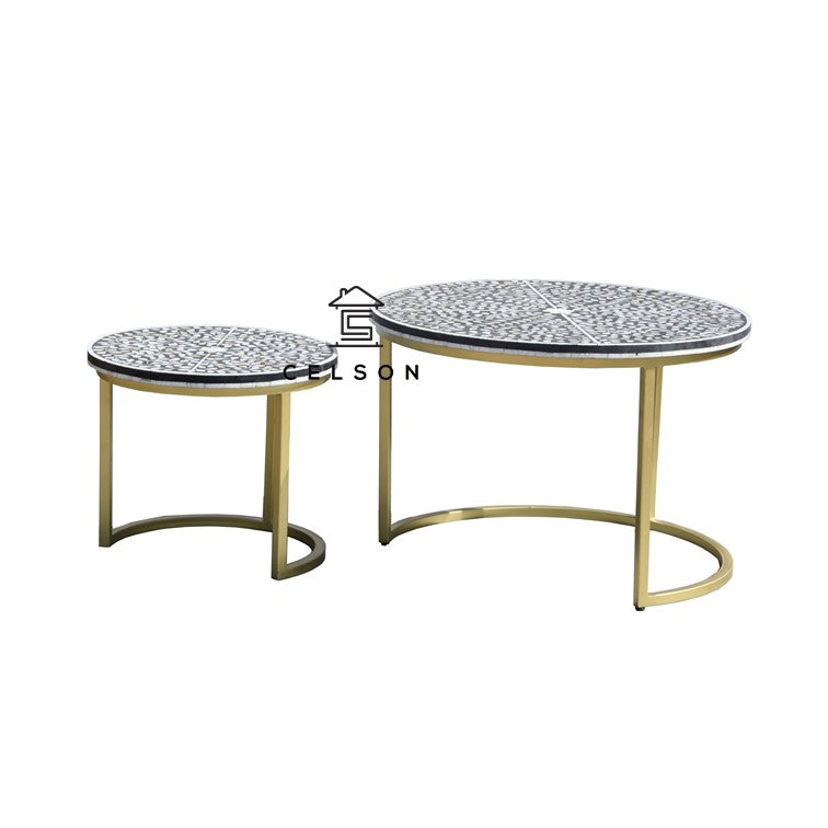 Veronica Mother of Pearl Inlay Nesting Coffee Table