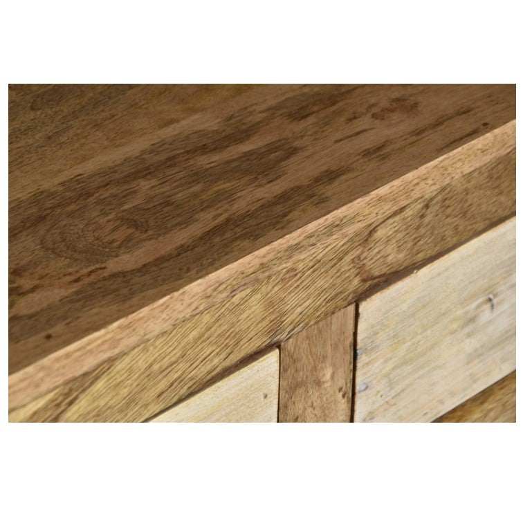 Polar Hand Carved Wooden Shoe Cabinet