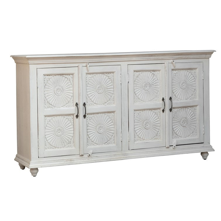 Rima Hand Carved Wooden Sideboard