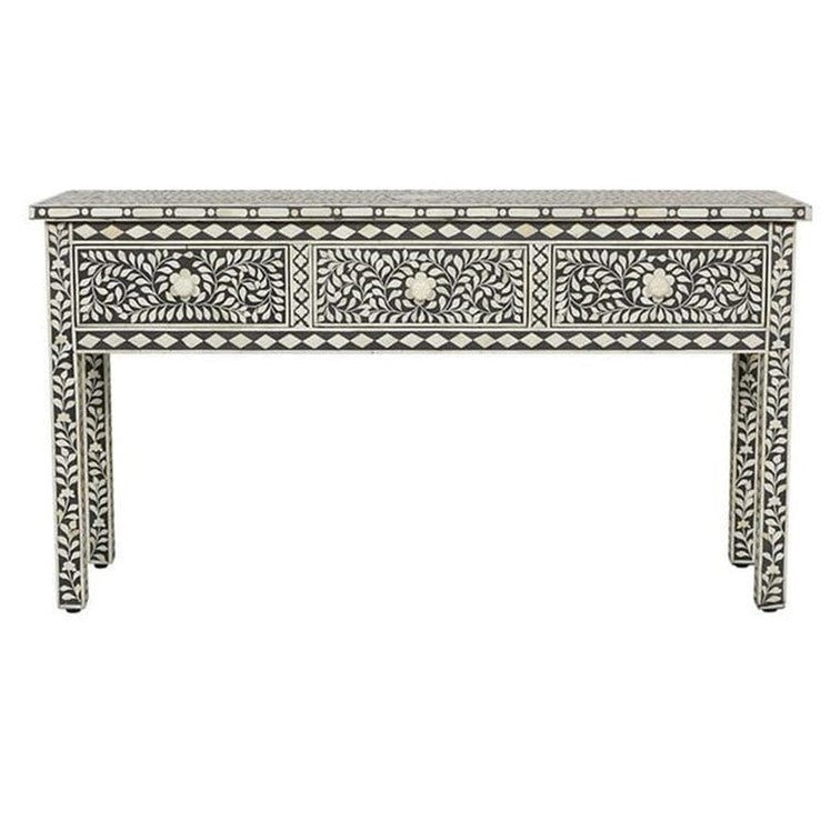 Dakota Bone Inlay Console Table