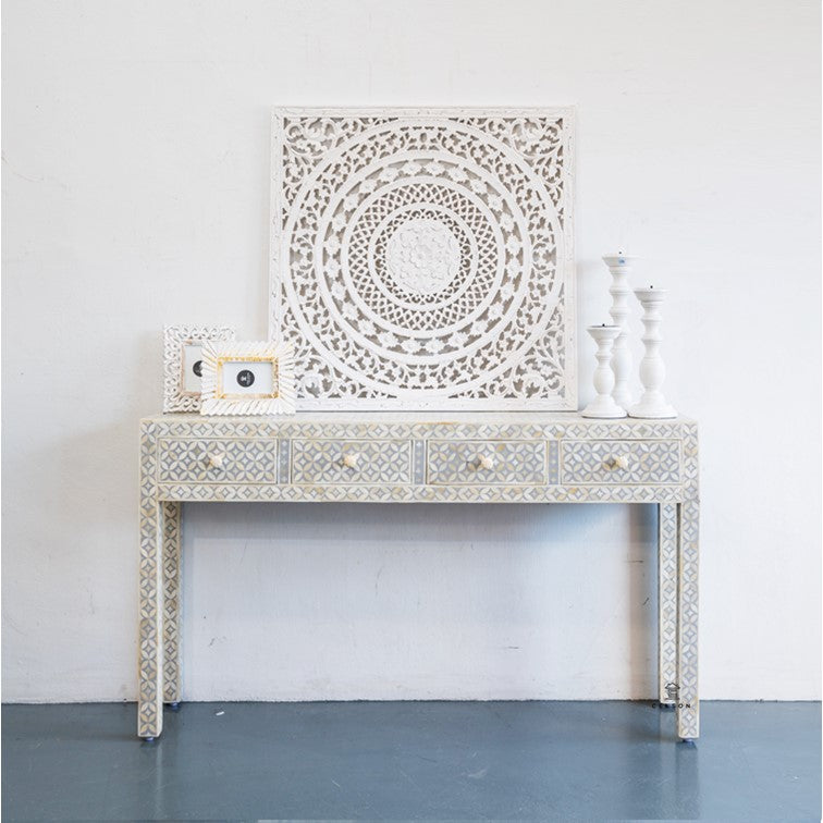 Quinn Bone Inlay Console Table