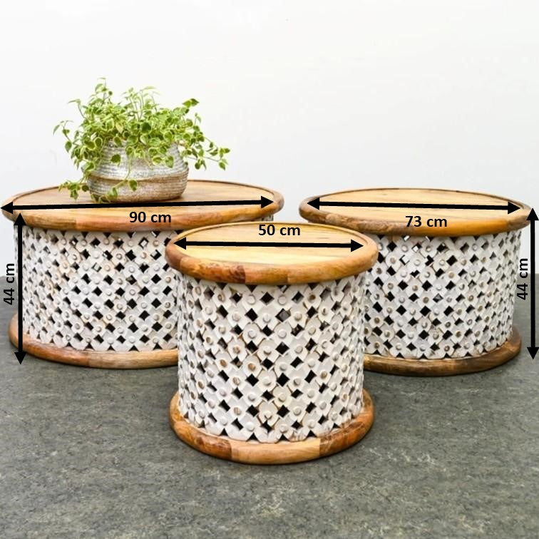 Claire Carved Coffee Table