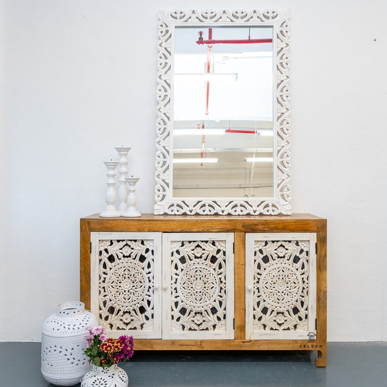 Sana Hand Carved Wooden Sideboard